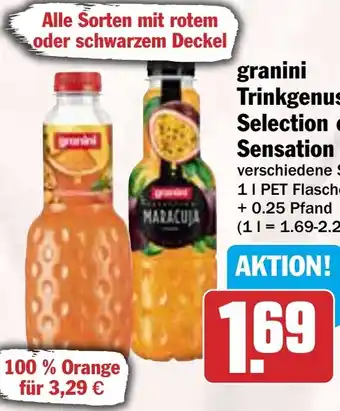 HIT granini Trinkgenuss, Selection oder Sensation Angebot