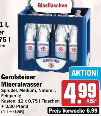 HIT Gerolsteiner Mineralwasser Angebot
