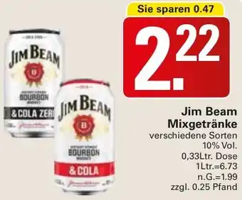 WEZ Jim Beam Mixgetränke Angebot