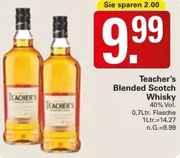 WEZ Teacher's Blended Scotch Whisky Angebot
