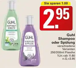 WEZ Guhl Shampoo oder Spülung Angebot