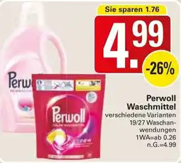WEZ Perwoll Waschmittel Angebot