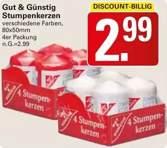 WEZ Gut & Günstig Stumpenkerzen Angebot