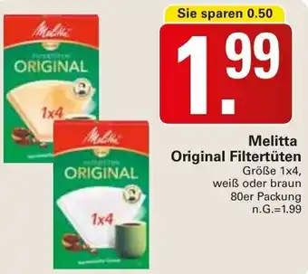 WEZ Melitta Original Filtertüten Angebot