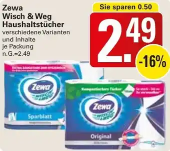 WEZ Zewa Wisch & Weg Haushaltstücher Angebot