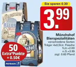 WEZ Mönchshof Bierspezialitäten Angebot
