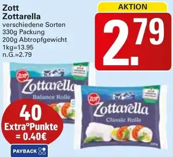 WEZ Zott Zottarella Angebot