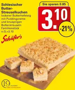 WEZ Schäfer's Schlesischer Butter Streuselkuchen Angebot