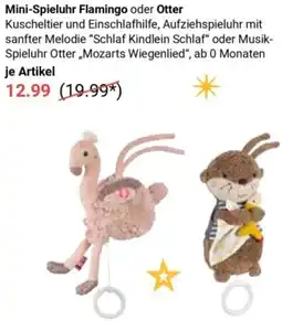 Globus Mini-Spieluhr Flamingo oder Otter Angebot