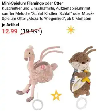 Globus Mini-Spieluhr Flamingo oder Otter Angebot