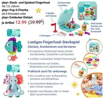 Globus play+ Steck- und Spielset Fingerfood Angebot