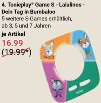 Globus Tonieplay Game S - Lalalinos Dein Tag in Bumbaloo Angebot