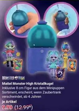 Globus Mattel Monster High Kristallkugel Angebot