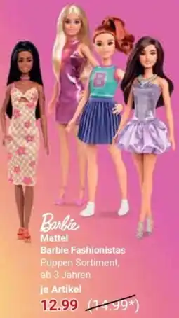 Globus Mattel Barbie Fashionistas Angebot