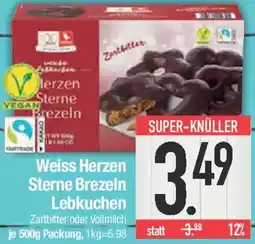 E-Center Weiss Herzen Sterne Brezeln Lebkuchen Angebot