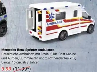 Globus Majorette Mercedes-Benz Sprinter Ambulance Angebot