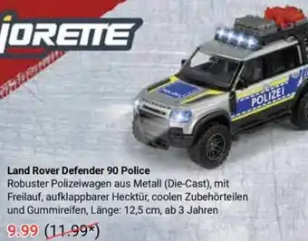Globus Majorette Land Rover Defender 90 Police Angebot