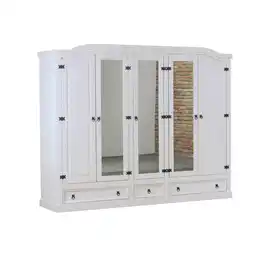 Netto Marken-Discount 5 trg Kleiderschrank New Mexico (B)243 x (H)193 x (T)57cm Angebot