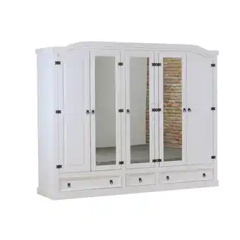 Netto Marken-Discount 5 trg Kleiderschrank New Mexico (B)243 x (H)193 x (T)57cm Angebot