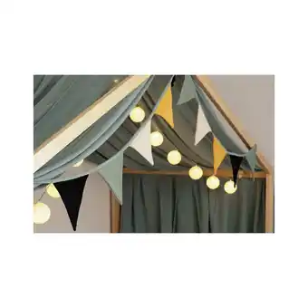 Netto Marken-Discount HOME DELUXE Wimpelkette Musselin LINDO Khaki - versch. Ausführungen Angebot