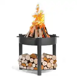 Netto Marken-Discount CookKing Feuerschale Montana 80 hoch Inkl. Holzlager Angebot