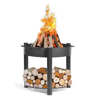Netto Marken-Discount CookKing Feuerschale Montana 80 hoch Inkl. Holzlager Angebot