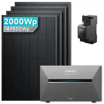 Netto Marken-Discount Solarmars 2000W Balkonkraftwerk mit Speicher, Anker SOLIX Solarbank 3 E2700 Pro - Ohne Halterung Angebot