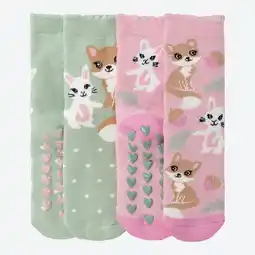 NKD Kinder-ABS-Socken mit Tier-Motiven, 2er-Pack Angebot