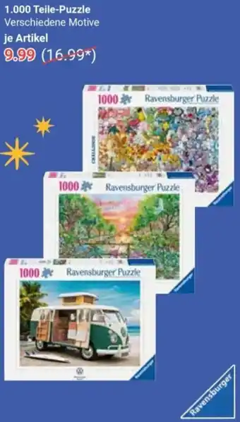 Globus Ravensburger 1.000 Teile-Puzzle Angebot