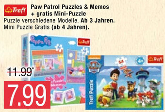 Marktkauf Paw Patrol Puzzles & Memos + gratis Mini Puzzle Angebot