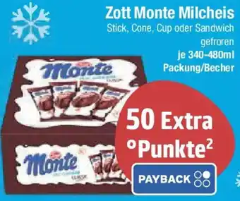 E-Center Zott Monte Milcheis Angebot