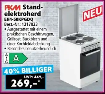 PKM Stand-elektroherd EH4-50KPGDQ