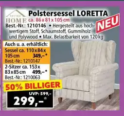 Norma Polstersessel LORETTA Angebot