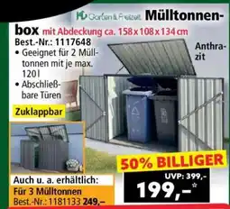 Norma Mülltonnenbox mit Abdeckung ca. 158 x 108 x 134 cm Angebot