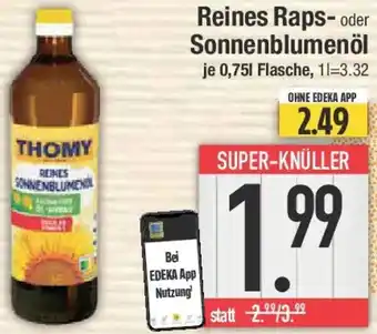 E-Center Reines Raps- oder Sonnenblumenöl Angebot