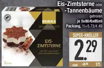 E-Center Edeka Genussmomente Eis-Zimtsterne oder Tannenbäume Angebot