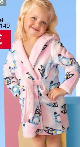Woolworth Bluey Kinder Fleece Bademantel Angebot