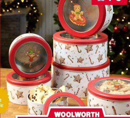 Weihnachts-Keksdosen-Set Angebot bei Woolworth