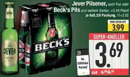 E-Center Jever Pilsener oder Beck's Pils Angebot
