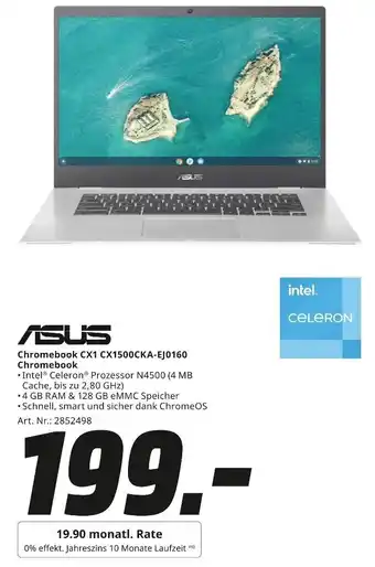 MediaMarkt ASUS Chromebook CX1 CX1500CKA-EJ0160 Angebot