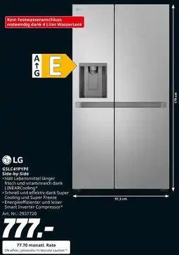 MediaMarkt LG GSLC41PYPE Side-by-Side Angebot