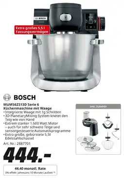MediaMarkt BOSCH MUMS6ZS13D Serie 6 Küchenmaschine mit Waage Angebot