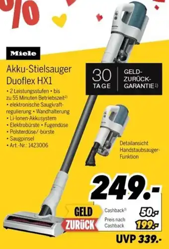 MEDIMAX Miele Akku-Stielsauger Duoflex HX1 Angebot
