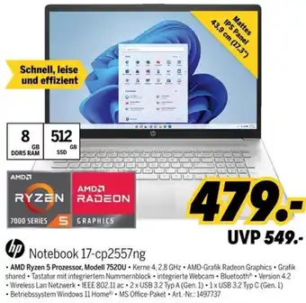MEDIMAX hp Notebook 17-cp2557ng Angebot