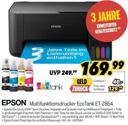 MEDIMAX EPSON Multifunktionsdrucker EcoTank ET-2864 Angebot