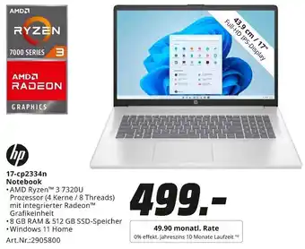 MediaMarkt hp 17-cp2334n Notebook Angebot