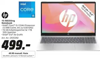 MediaMarkt hp 15-fd0356ng Notebook Angebot