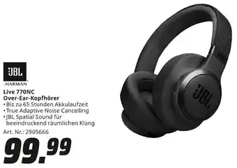 MediaMarkt JBL Live 770NC Over-Ear-Kopfhörer Angebot