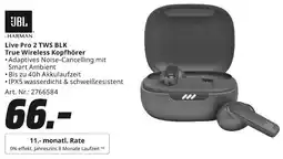 MediaMarkt JBL Live Pro 2 TWS BLK True Wireless Kopfhörer Angebot