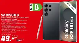 MediaMarkt SAMSUNG Galaxy S25 Ultra 5G 256 GB Titanium Black Smartphone mit Vertrag Angebot